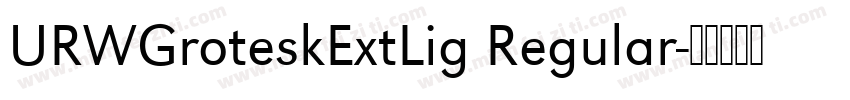 URWGroteskExtLig Regular字体转换